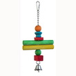 GIOCO BIRD IN LEGNO COLOR CON CAMPANELLA CM 12X25